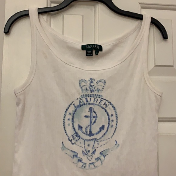 😍 2/$29 Lauren Ralph Lauren tank style top L - Picture 2 of 7